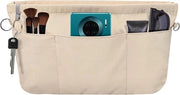 Organizzatore di borsa a mano - 13 cassette - nylon - beige