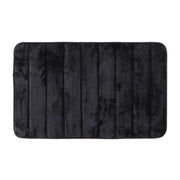 Tappeto bagno 100% poliestere 45x75 nero antiscivolo  Memo