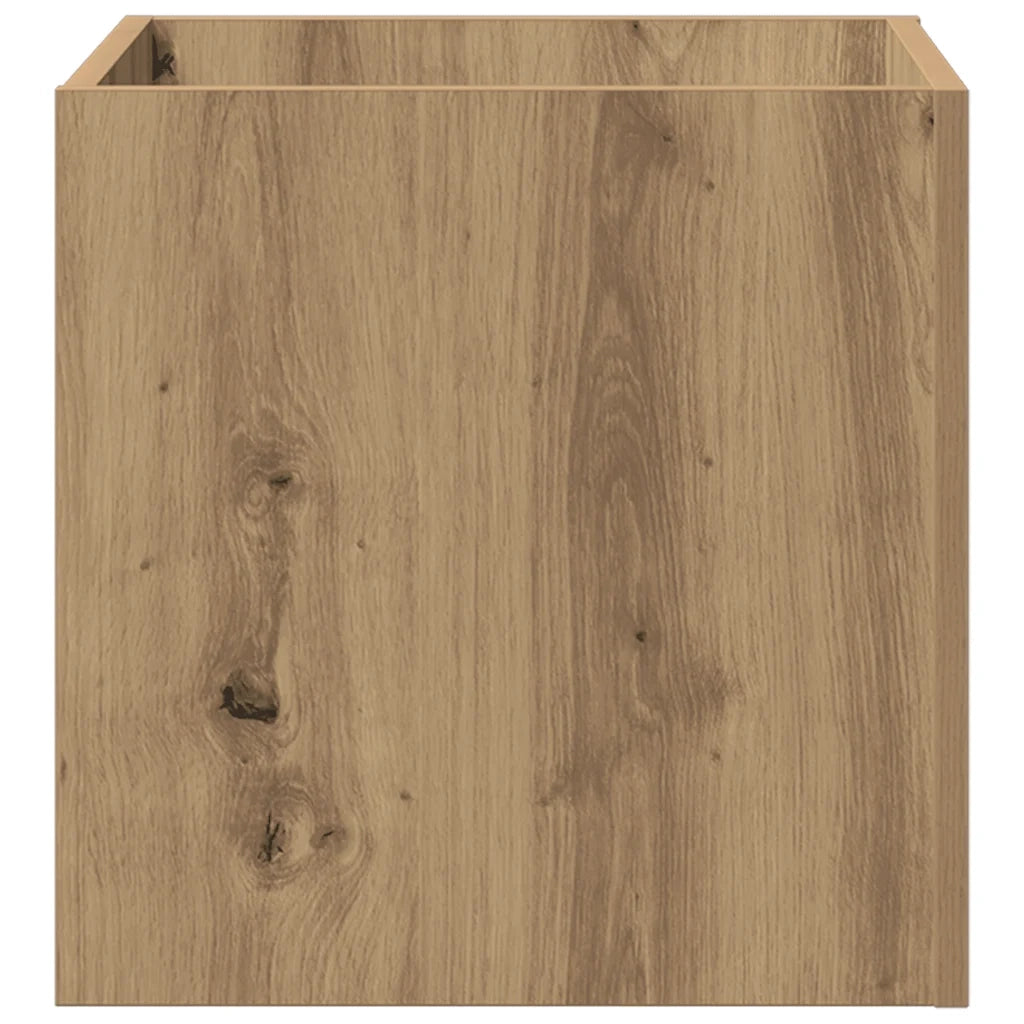 Fioriera Rovere Artigianale 40x40x40 cm in Legno Multistrato