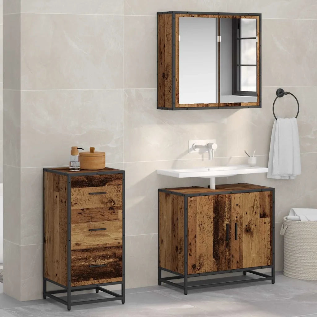Credenza | Madia | Buffet da pranzo | Armadio da pranzo Legno vecchio 35.5 x 35 x 76 cm