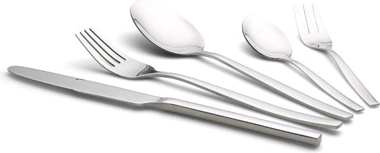 Set di posate in acciaio inossidabile stabile, 30 pezzi