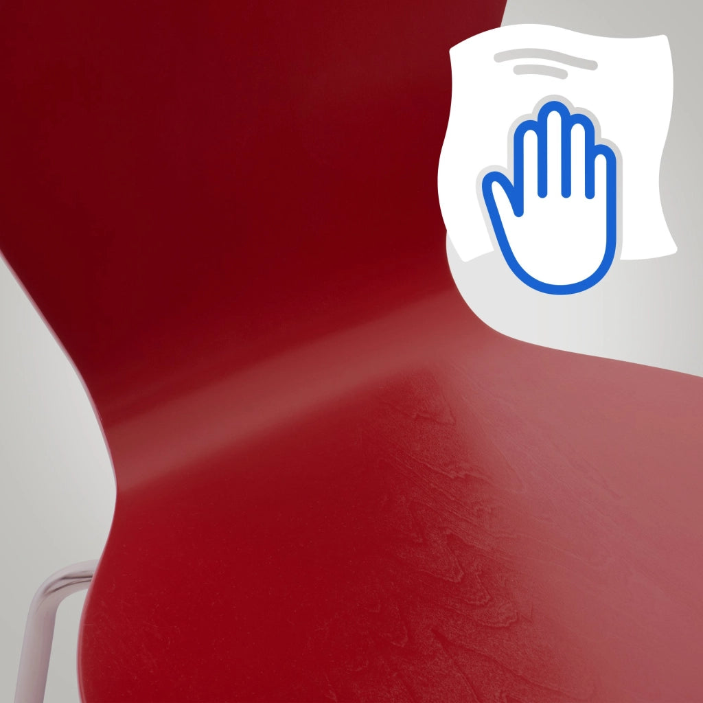 Set 4 Sedie Impilabili CALISTO rosso