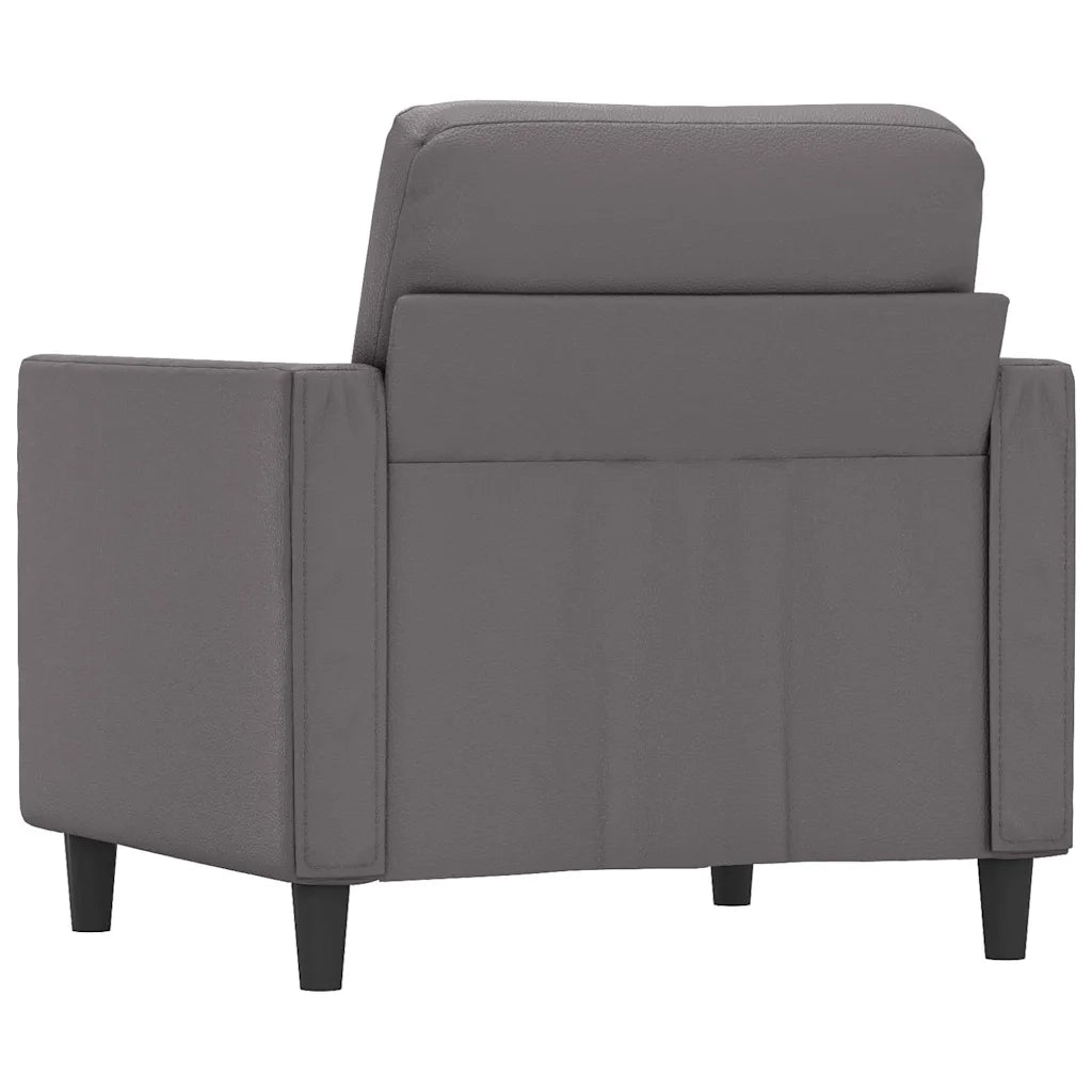 Poltrona-Divano Sedia Grigia 60 cm in Similpelle 261485