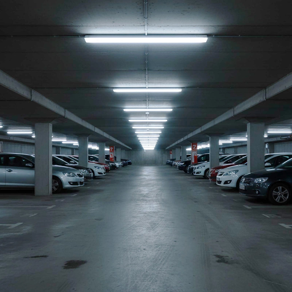 Plafoniera lineare slim moderna LED 72W 150cm lampada CCT 7200lm luce soffitto parete garage officina negozio 230V