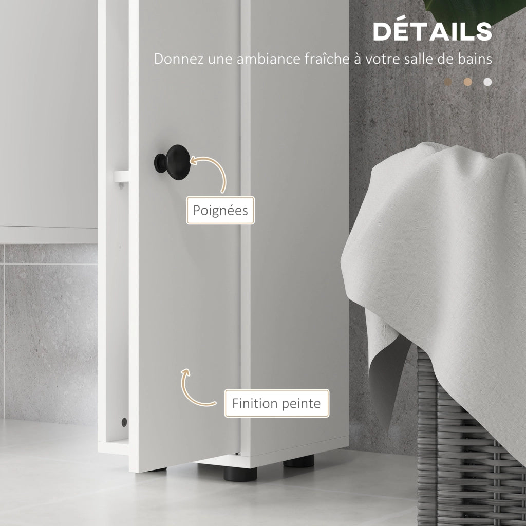 Armadio da bagno colonna ¨C zephmum ¨C 20x20x180 bianco