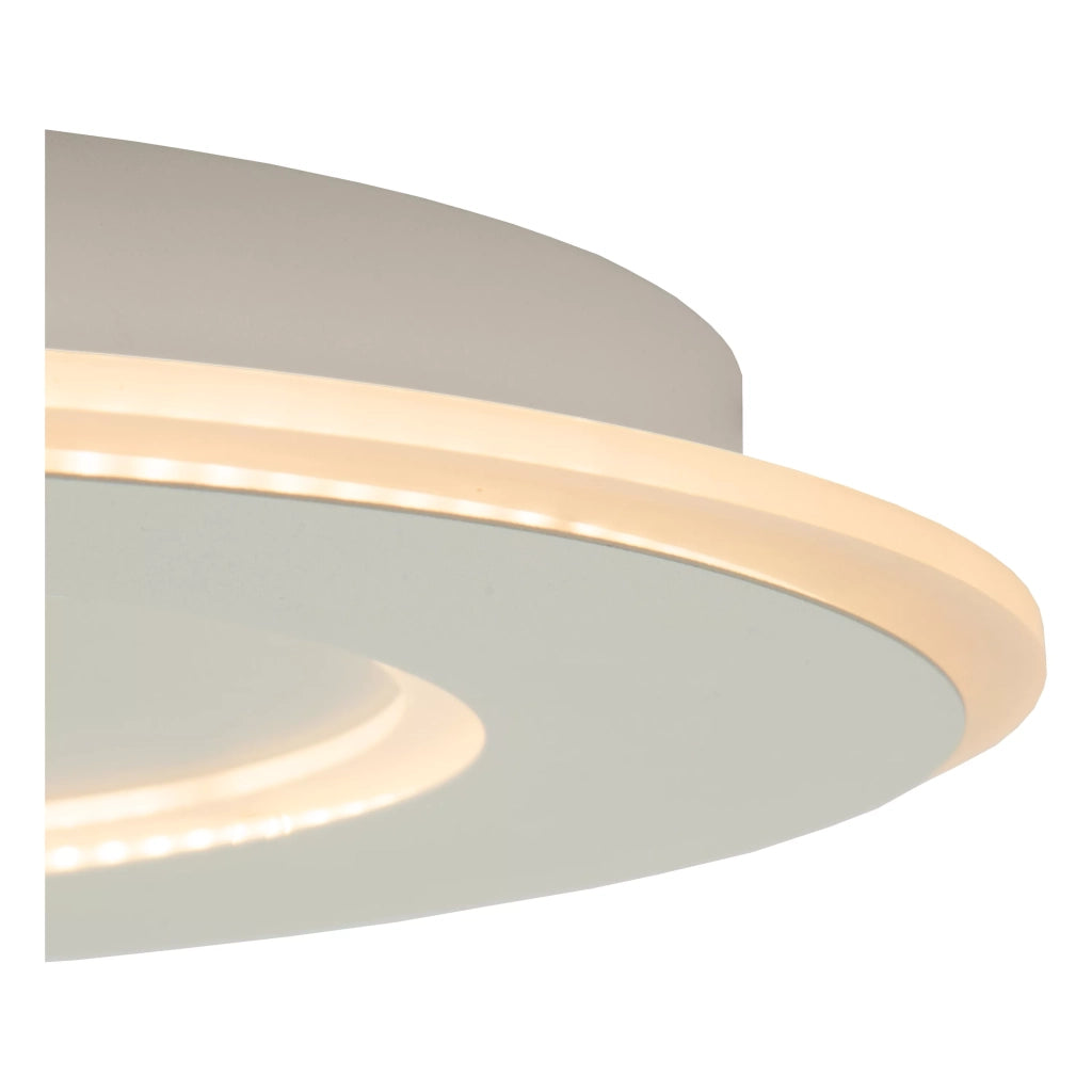 Plafoniera LED rotonda 39,6cm 24W bianca Lucide Axelle
