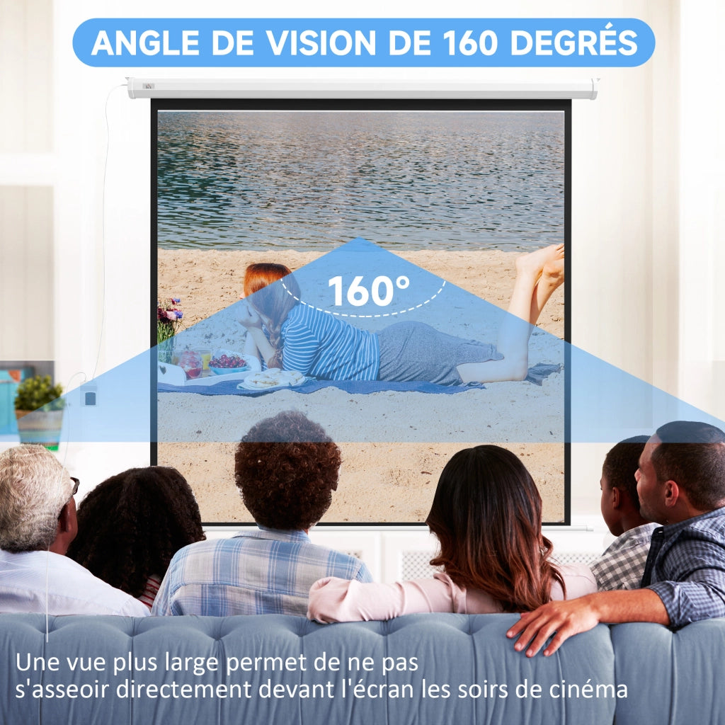 Schermo Proiezione Motorizzato 96' ¨C Xylo ¨C 4K HD 195x182cm con Telecomando