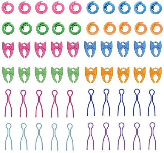 Ottimizzatore per fili 60 pezzi - Ottimizzatori per fili efficaci - Protezione contro i fili - Accessori per cucito - Materiale plastico - Pratico e portatile - Accessori per cucito