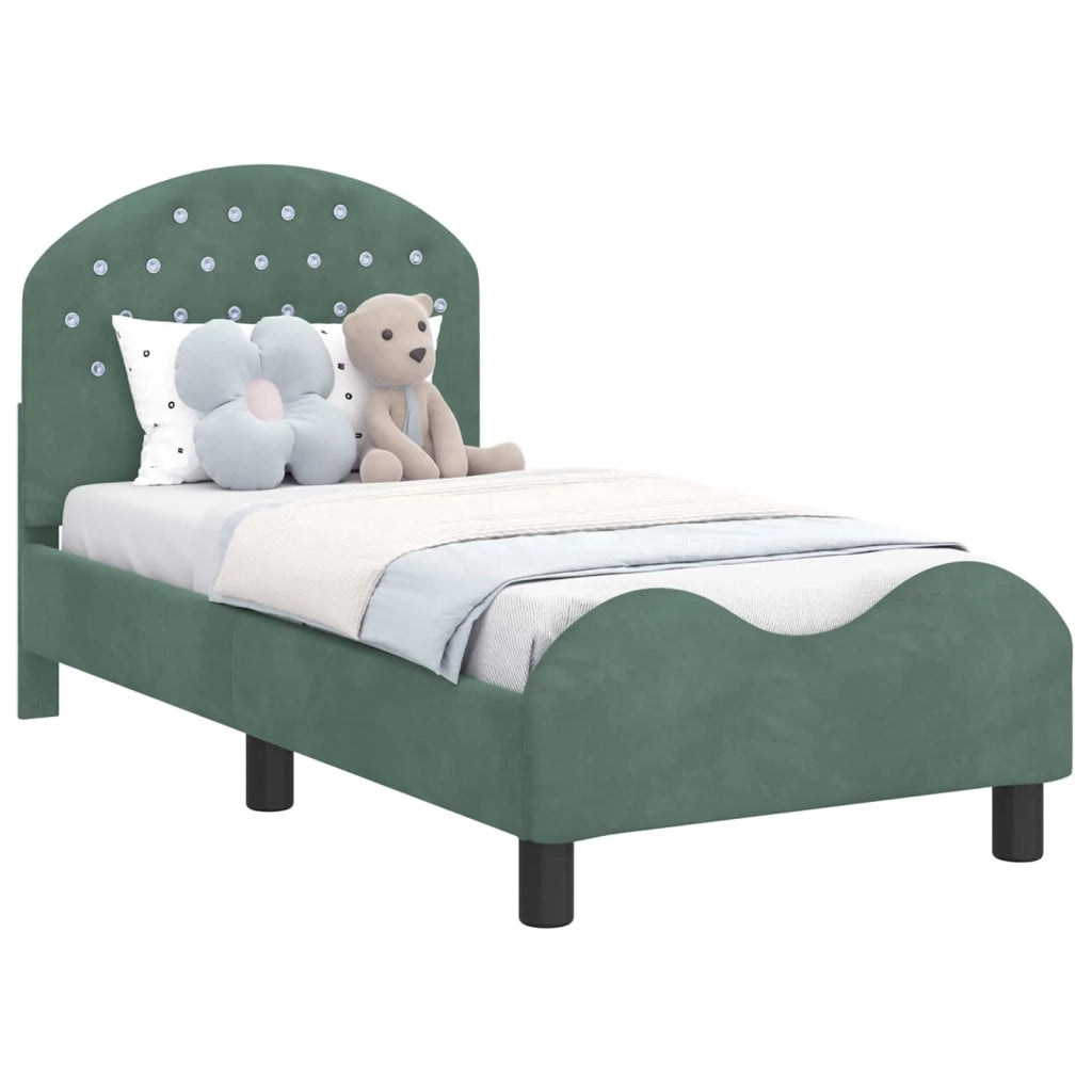 Struttura letto per bambini con testata-Giroletto per bambini Verde Mare 70 x 140 cm 593499