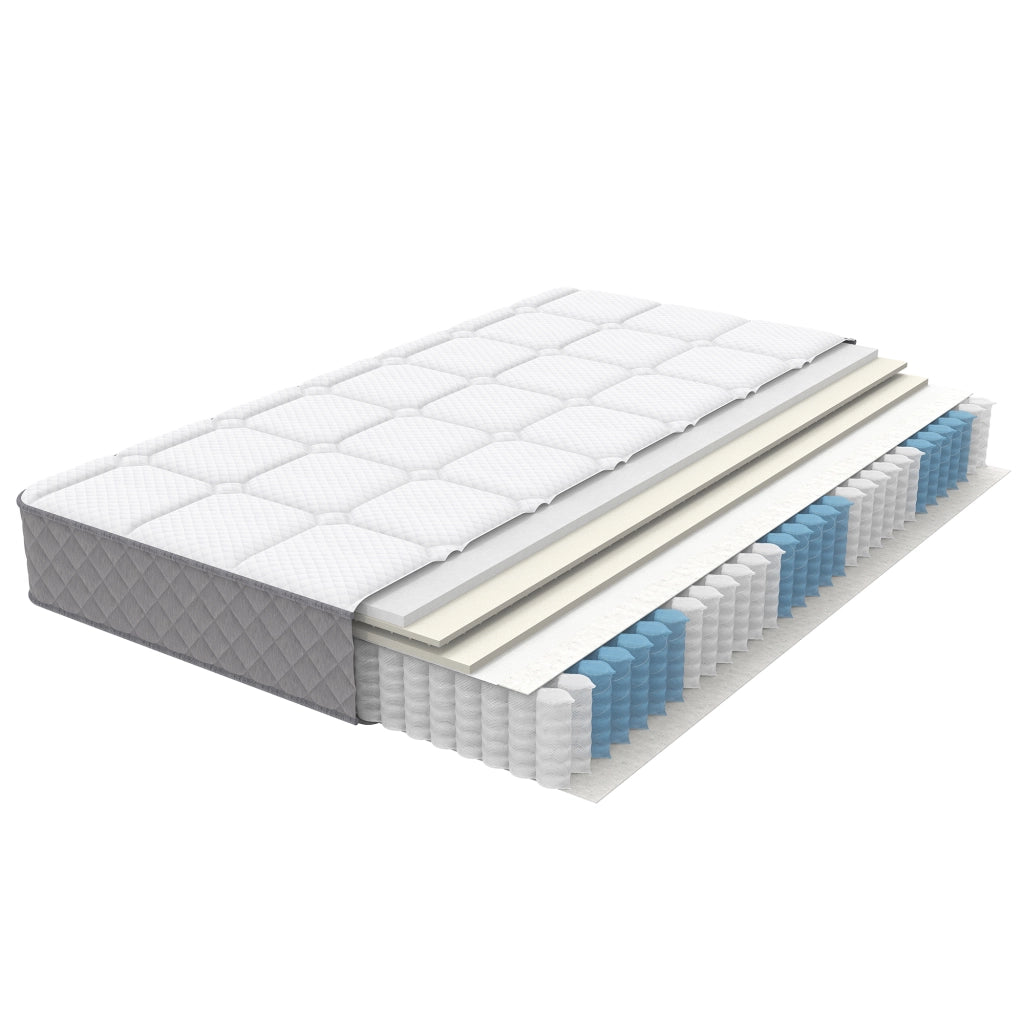 Materasso Ortopedico 140x200 cm H3 con 7 Zone a Molle Insacchettate e Schiuma Fredda Certificato OEKO-TEX