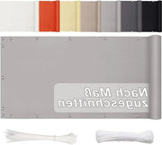 Pannelli di schermo per balcone in poliestere impermeabile e idrorepellente, 90 cm x 700 cm, per patio e giardino, recinzione per cancelli - Grigio