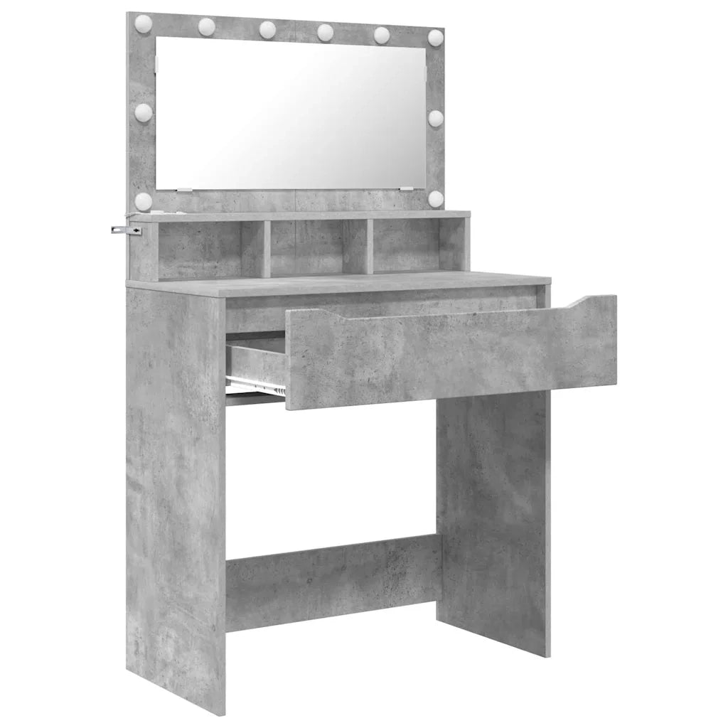 Tavoli da Trucco per Camera da Letto Grigio cemento