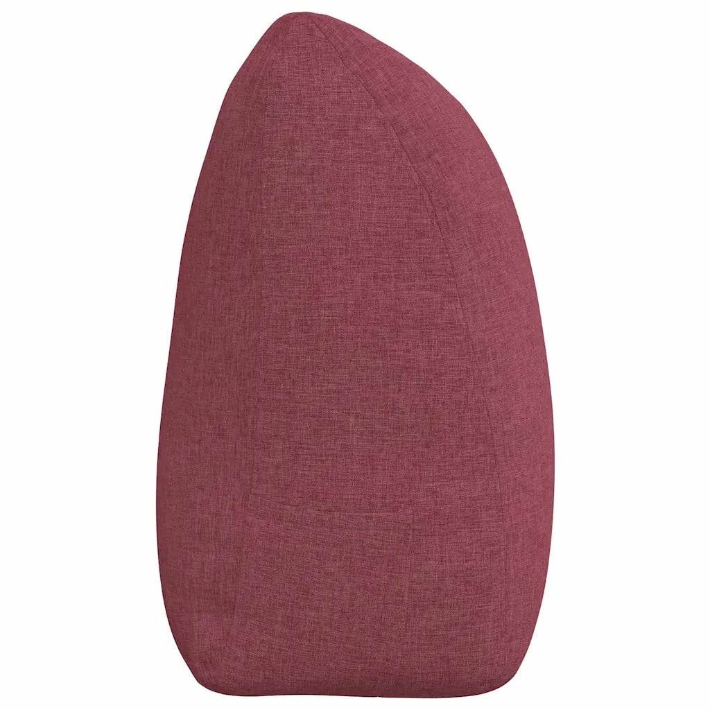 Cuscino per Schiena Rosso Vino 180 x 24 x 50 cm Tessuto