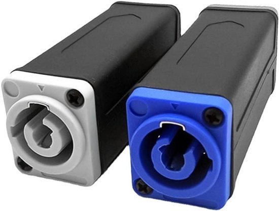 Connettore di accoppiamento PowerCon 3-pini 20A 250V femmina-femmina adattatore di connettore di corrente per altoparlanti 2 pezzi