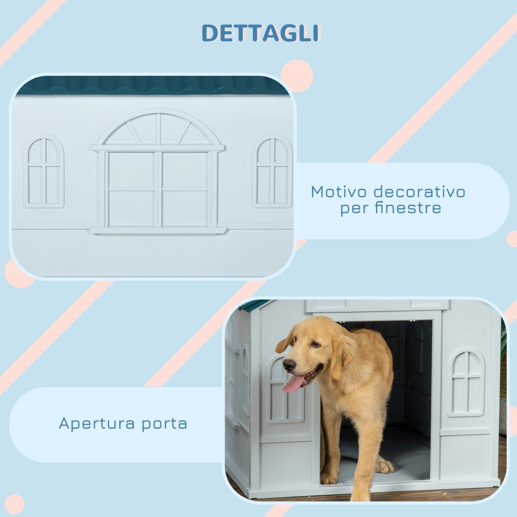 Cuccia per Cani ¨C zephmum ¨C Blu, Polipropilene, 84.2x98.2x82 cm