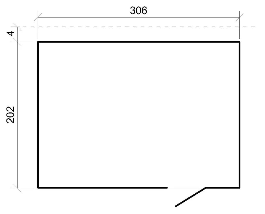 Casetta da Giardino in Legno 6,18 m² TIMBELA M326F1+M326G