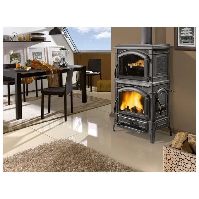 La Nordica Isotta Forno Evo stufa Libera installazione A legna Antracite