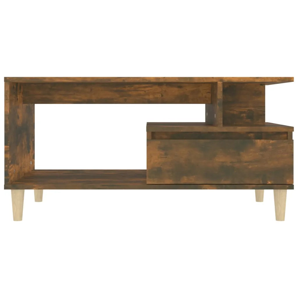 Tavolino da salotto | Tavolino da caff¨¨ | Tavolino da Soggiorno Rovere Fumo 90x49x45 cm Legno Multistrato