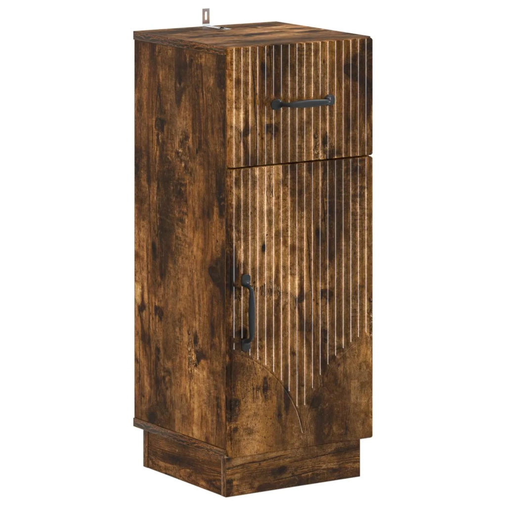 Mobiletto da Bagno HOORN Rovere Fumo 30 x 31 x 77 cm 897270