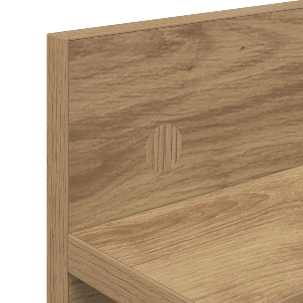 vidaXL Appendiabiti a muro rovere artigianale 60 x 10.5 x 18 cm