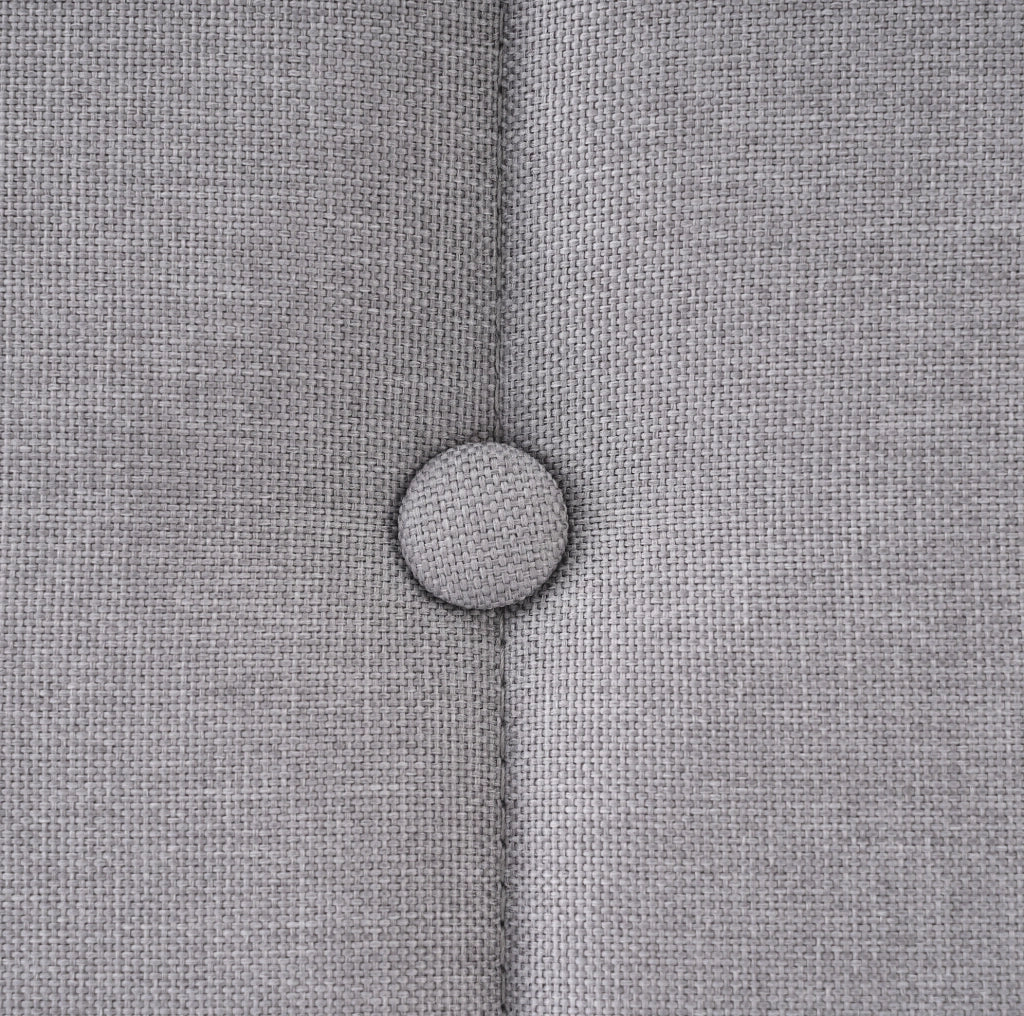 Letto imbottito grigio 140x200 cm con USB e Tipo C, materasso incluso