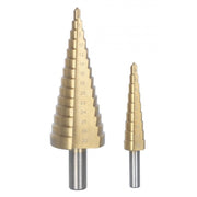 Trade Shop - Kit 2 Punte A Scalini Set Frese Scalino Allargafori 1 Da 4 A 30 E 1da 4 A 12 Mm -