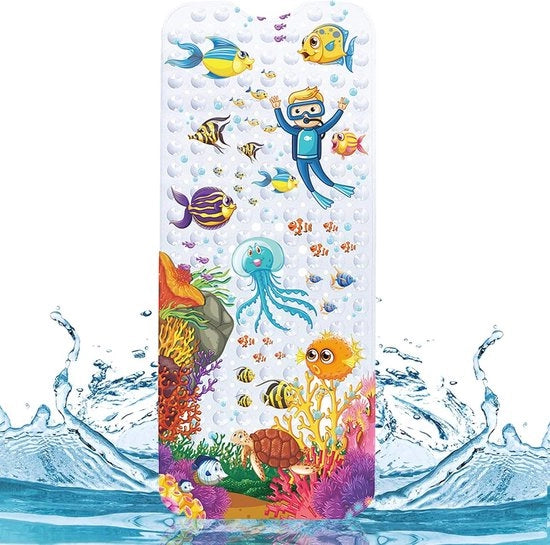 Matrice Antiscivolo per Bagno 100 * 40cm - Antimuffa - Grande Asciugamano per la Stanza da Bagno