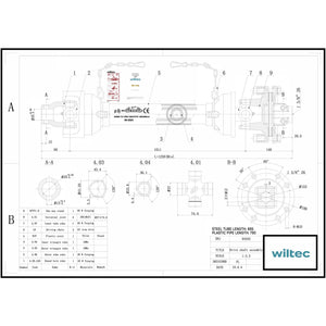 Albero cardanico T4 Giunto 1250-1375mm 460Nm 540rpm Cardano 40kW (55CV) 35mm rotondo 1 3/8" 6 denti