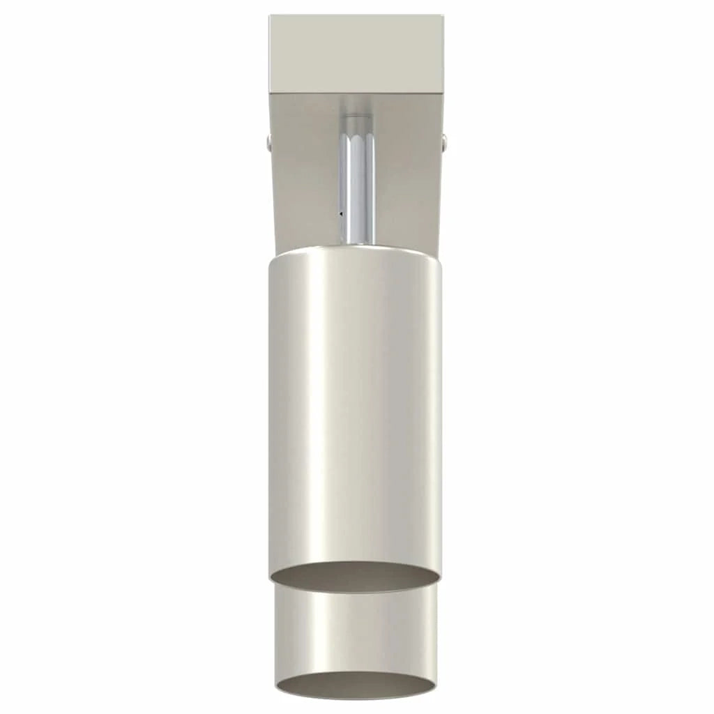 Faretto da soffitto cilindrico orientabile moderno 26 x 5,5 x 16,5 cm in metallo nichelato 02_0058304