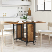 Tavolo da pranzo pieghevole con ruote 130 x 80 x 76,5 cm
