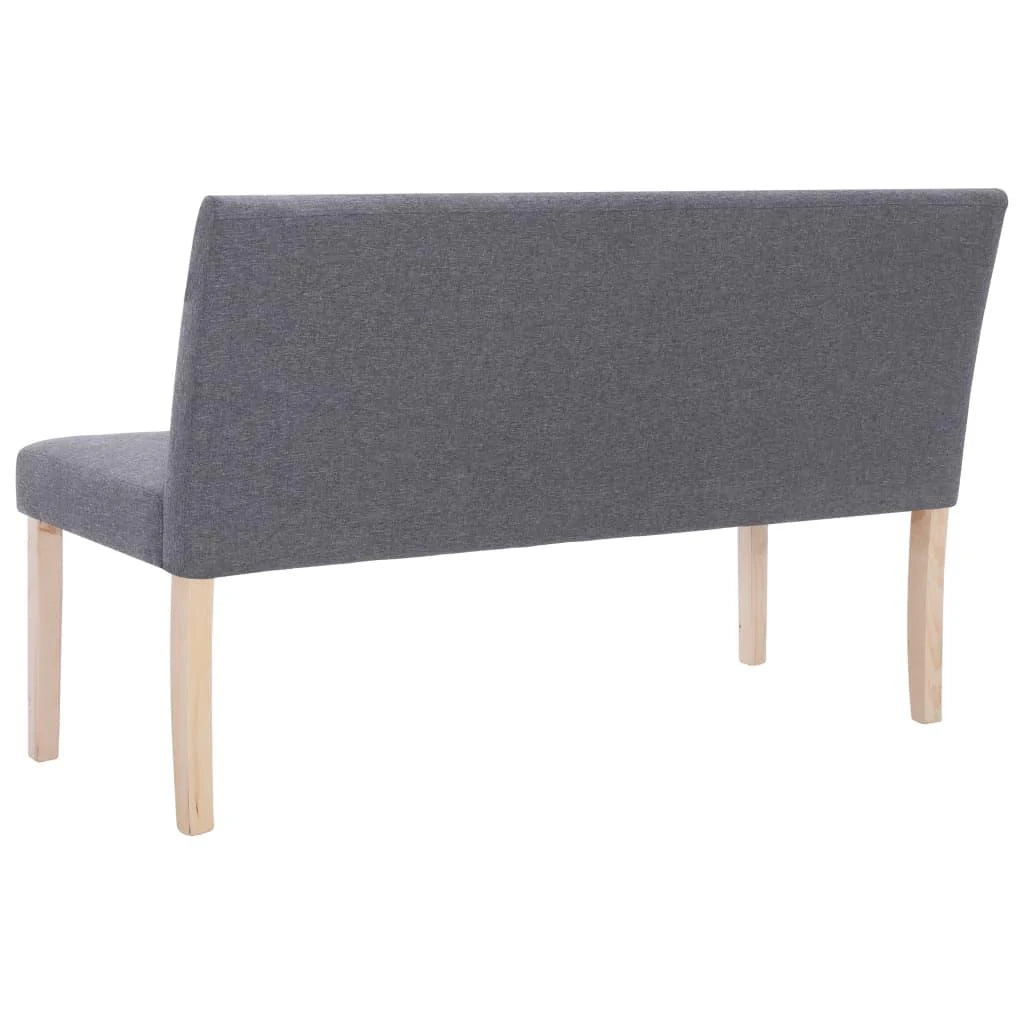 Panca/pouf/sgabello/panca mobile 139,5 cm grigio chiaro poliestere 3002101