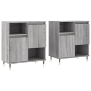 Credenze 2 pz | Madia | Buffet da pranzo | Armadio da pranzo Grigio Sonoma in Legno Multistrato