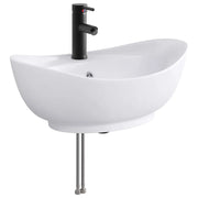 Lavabo da bagno Nero Opaco 59 x 35 x 21 cm Metallo