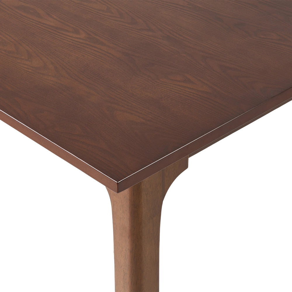 Tavolo da pranzo allungabile in legno di frassino scuro 160/200 x 90 cm Piano impiallacciato in frassino Tavolo da cucina