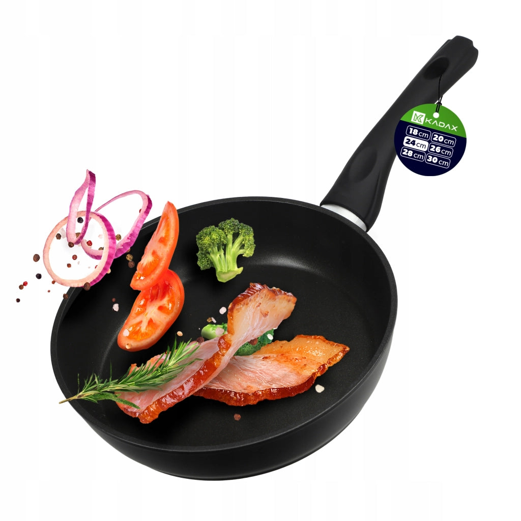 Padella antiaderente KADAX da 24 cm, piccola, per piani cottura a gas e induzione.