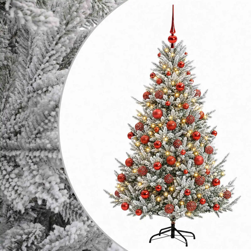 Albero di Natale artificiale con palline 180 cm 300 LED 3466826