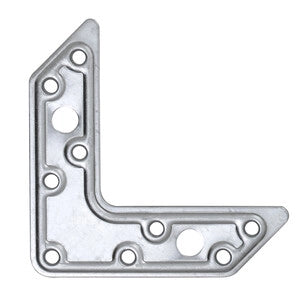 C PIASTRA A L ACCIAIO ZINCATO 30X120X83 MM- C LINE FER- 10,0 pz