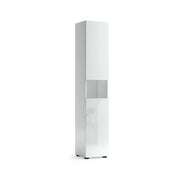 Volpetta, Mobile Colonna 5 Ripiani Made in Italy, 34x34x180h cm Bianco Lucido