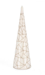 Pino Verticale Wedge Bianco H30cm (4 Pezzi)