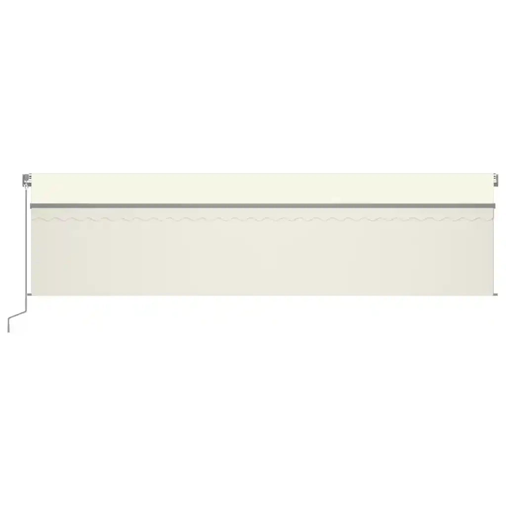 Tenda Automatica con Parasole LED e Sensore Vento 6x3 m Crema 3069492