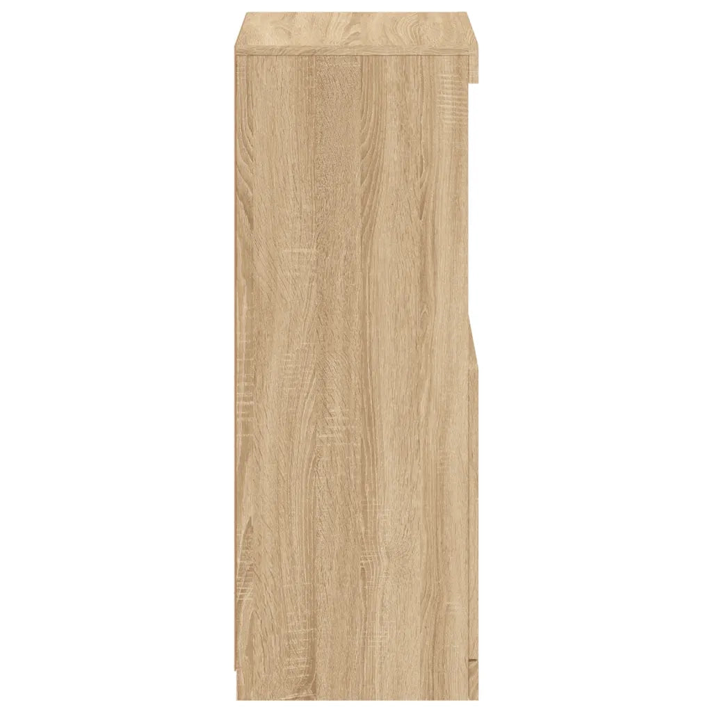 Credenza con Luci LED-Buffet-Armadio da cucina Rovere Sonoma 41x37x100 cm 199733