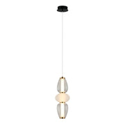 Sospensione Italux Gastel LED 16W 3000K Ø16 nera vetro