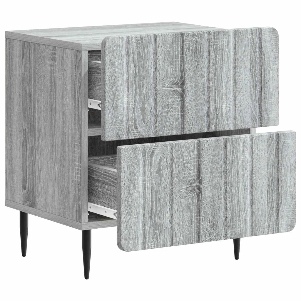 Armadio da Notte 2 pcs Grigio Sonoma 43 x 34,5 x 49,5 cm 894308