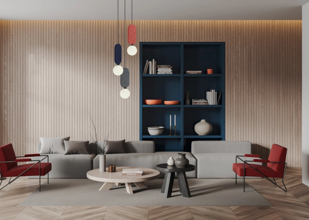 Lampadario Italux Lorenzo feltro multicolor 3xG9 Ø30