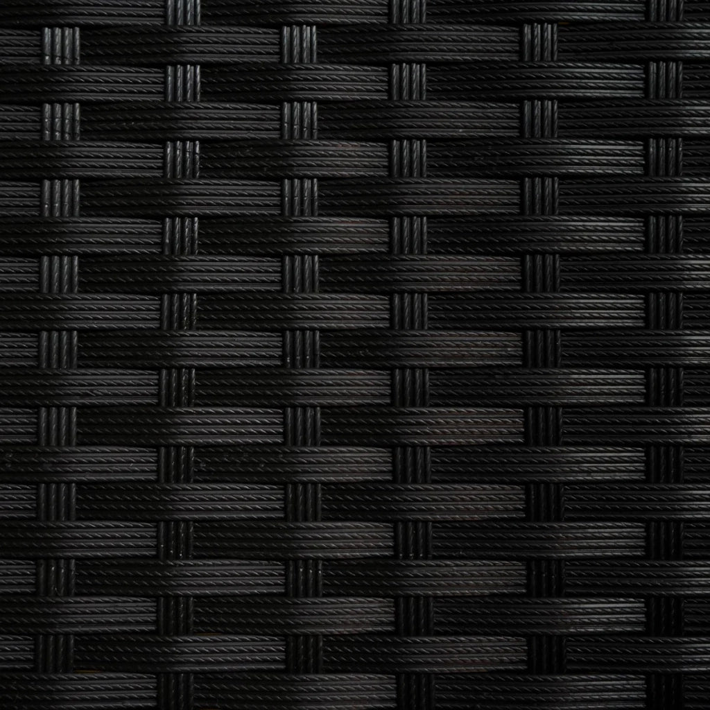 Rattan Box da giardino Nero Grande 138cm Cassapanca per cuscini 582L
