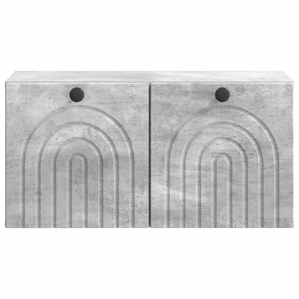 Mobile Porta TV da Muro Grigio Cemento 59,5 x 31 x 30 cm