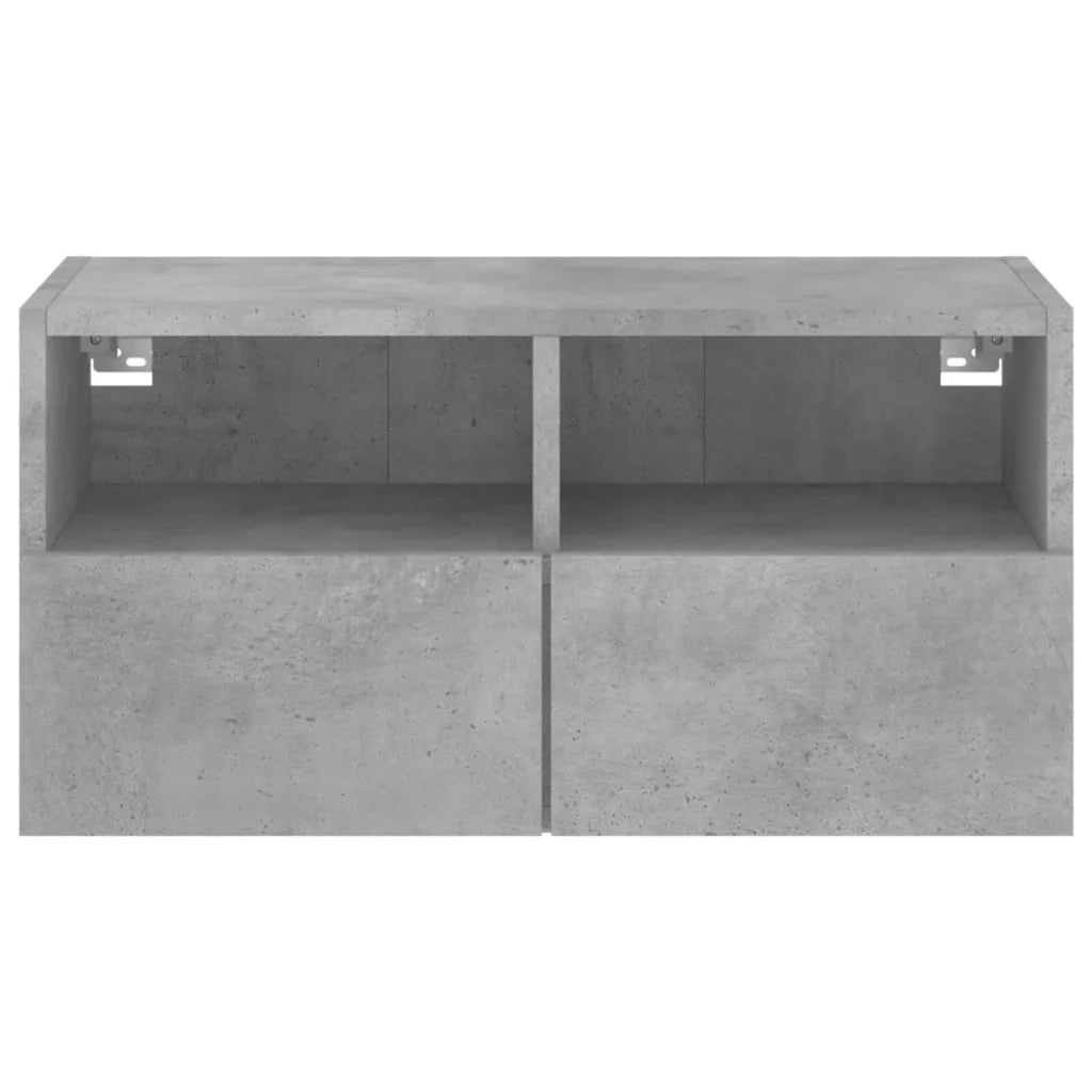 Mobile TV multimediale mensola TV mobile TV credenza TV sala da pranzo soggiorno camera da letto montaggio a parete 60 x 30 x 30 cm legno ingegnerizzato grigio 02_0027793