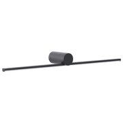 Immagine lampada specchio luce nero LED metallo orizzontale bagno soggiorno moderno lampada da parete