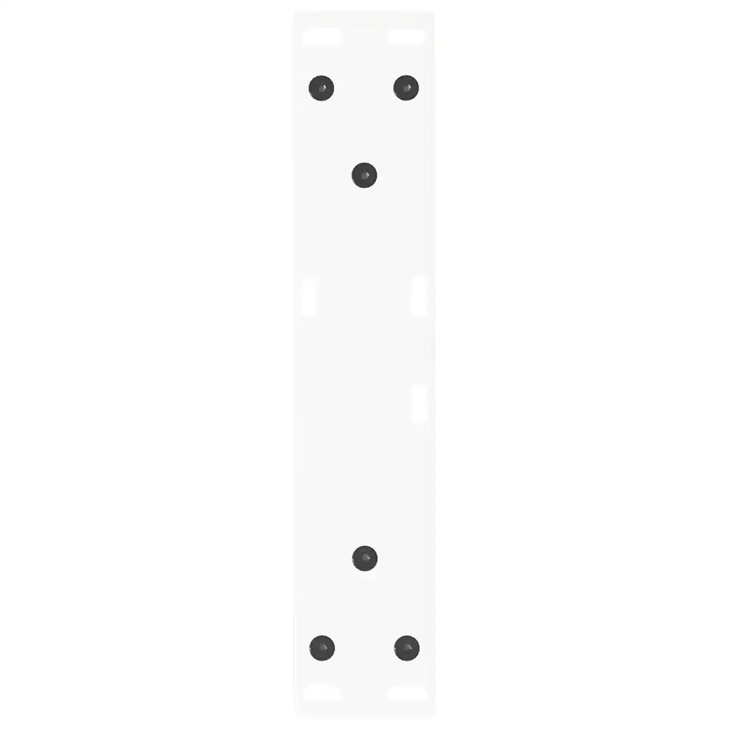 Gambe per Tavolino da Caffè a Forma di V 2 pz Bianche 30x(30-31,3) cm Acciaio 4012601