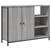 Buffet credenza cassettiera armadio mobile contenitore organizer cucina soggiorno rovere Sonoma 100 x 33 x 75 cm legno ingegnerizzato grigio 02_0036245